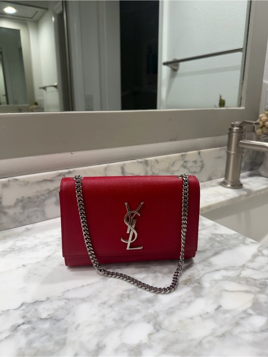 Saint Laurent Handbags - Saint Laurent YSL Kate red leather mini WOC